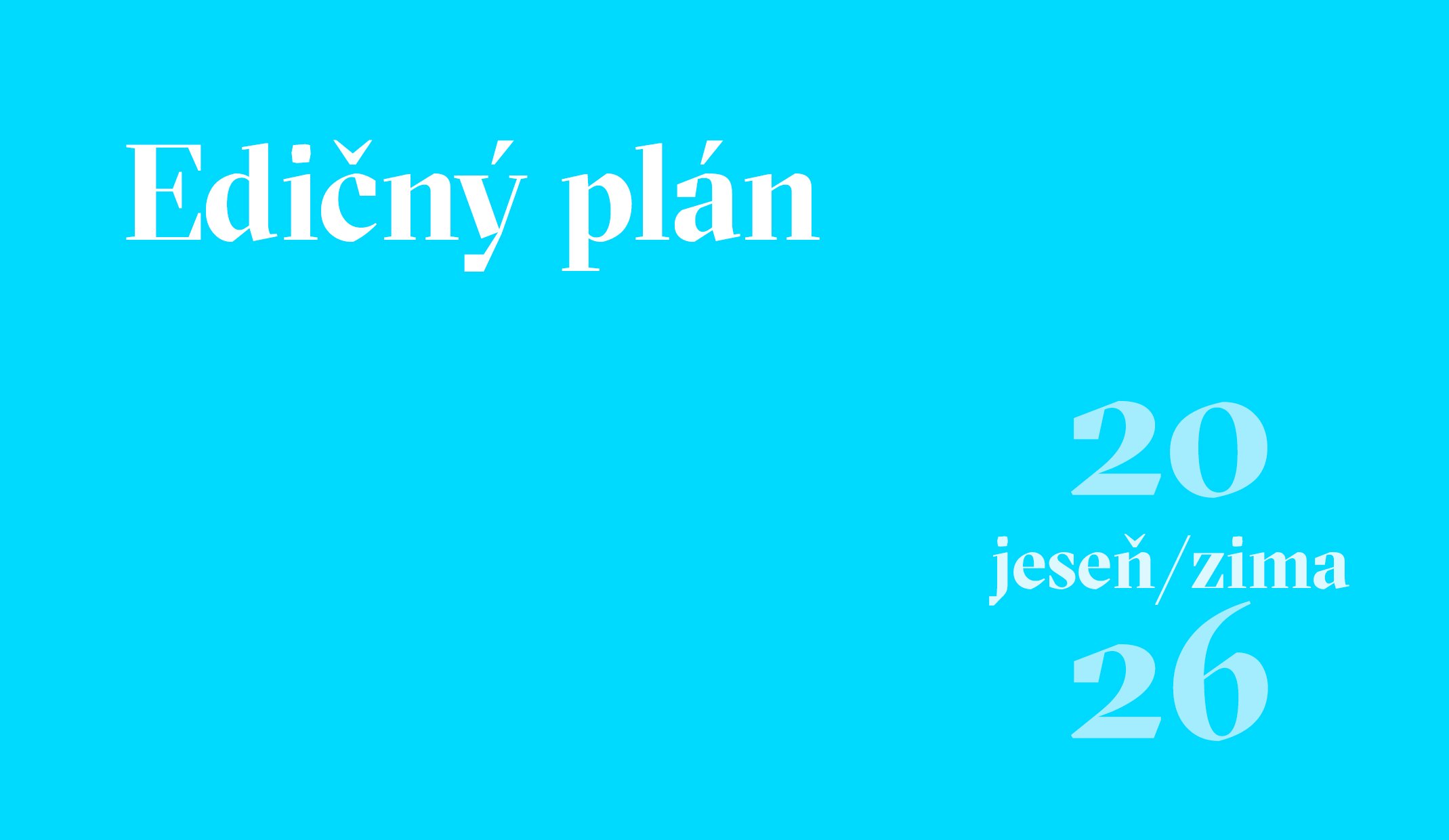 Už teraz myslíme na vaše Vianoce alebo Edičný plán Absyntu do konca roka 2026